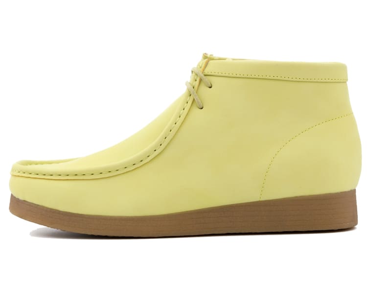 Amali Jason2 lime green chukka boots side