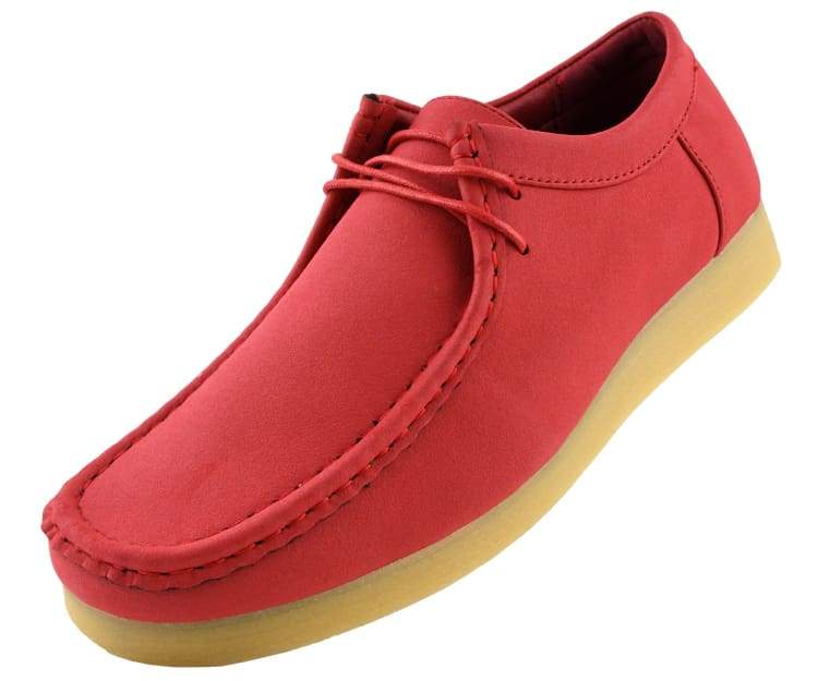 Amali Jason2 low top red sneakers angled