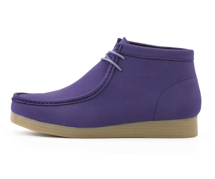 Amali Jason2 purple chukka boots side