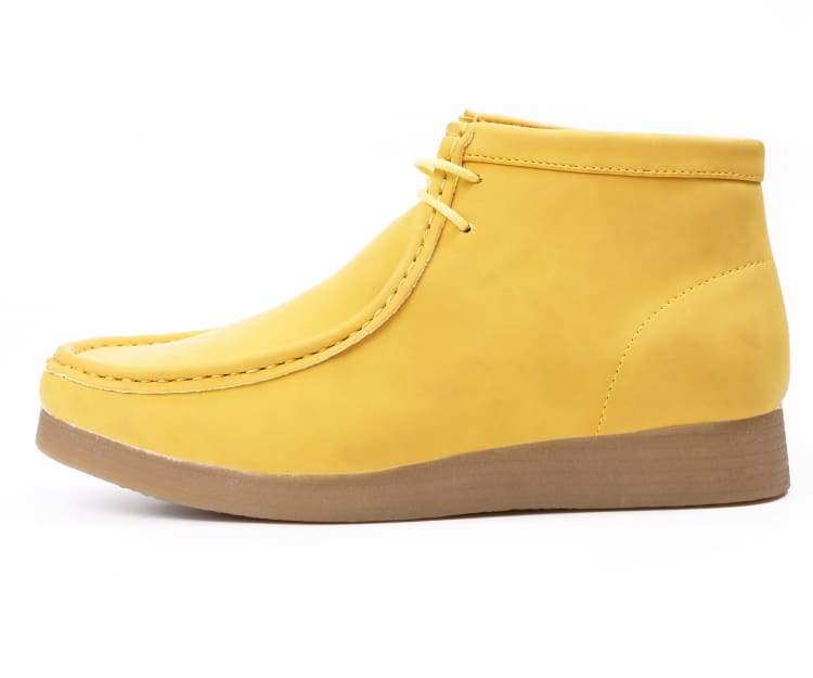 Amali Jason2 yellow chukka boots side