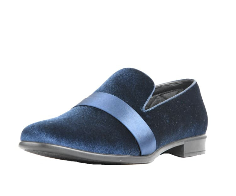 Amali Knight navy smoking slippers main