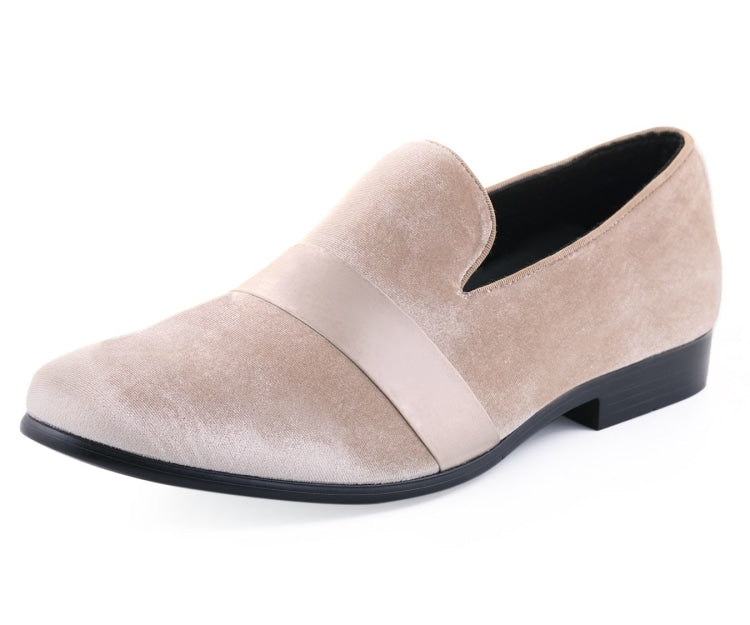 Amali Knight tan smoking slippers main