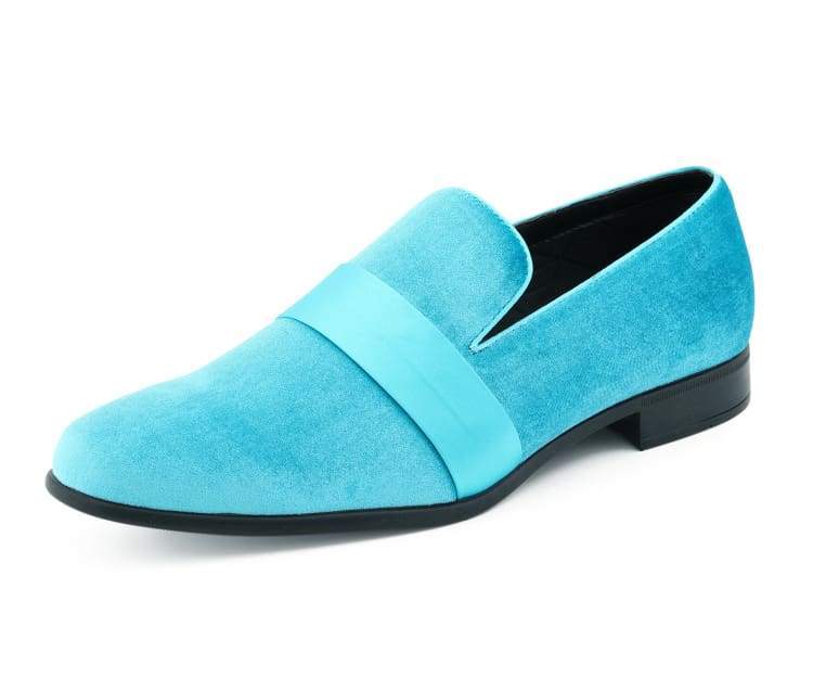 Amali Knight turquoise smoking slippers main