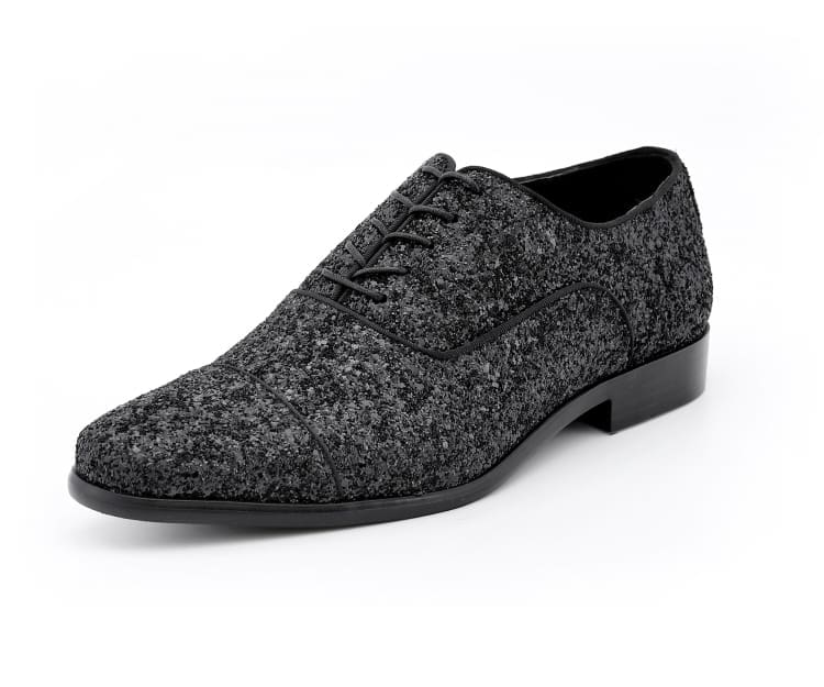 Amali Lawrence black glitter oxfords main