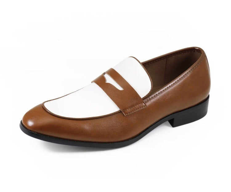 Amali Levi cognac penny loafers main