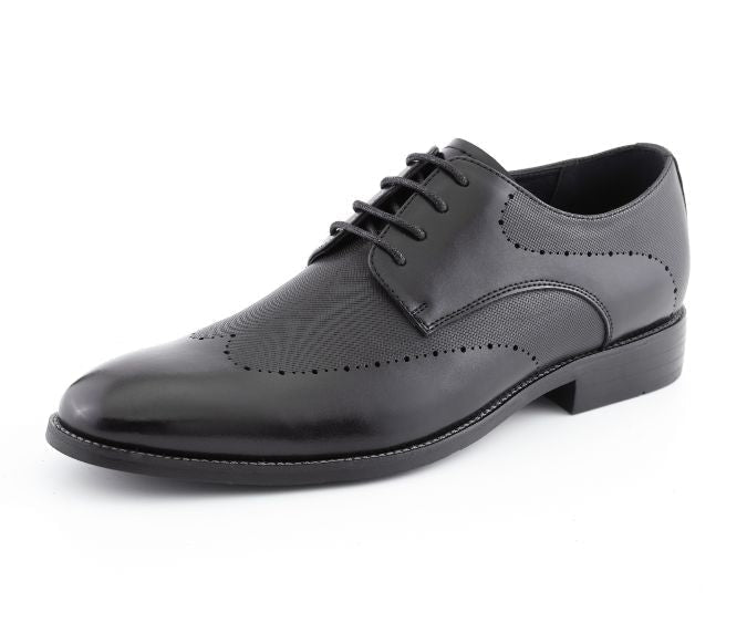 Amali Luke black wingtip oxfords main