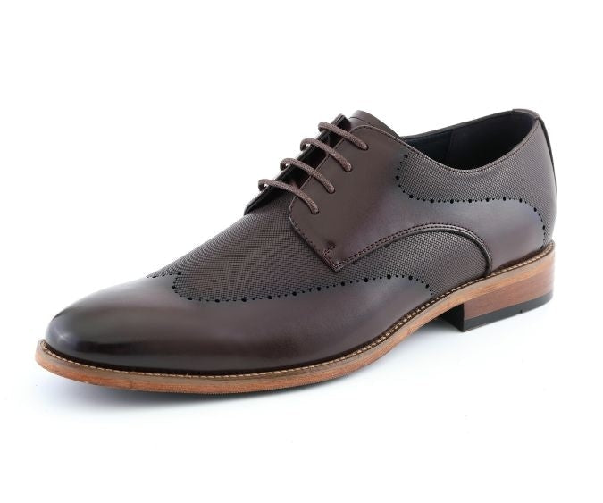 Amali Luke brown wingtip oxfords main