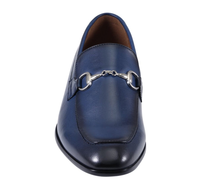 
                      
                        Amali Marco mens navy loafers front
                      
                    