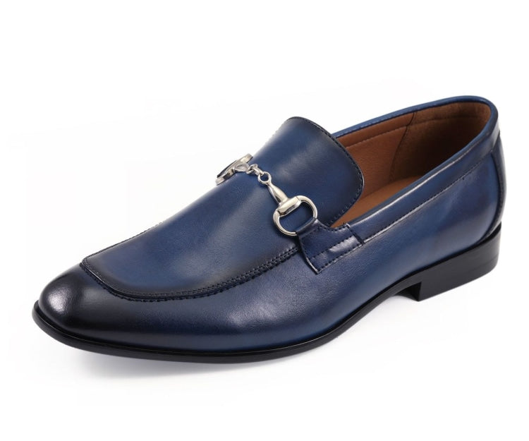 Amali Marco mens navy loafers main