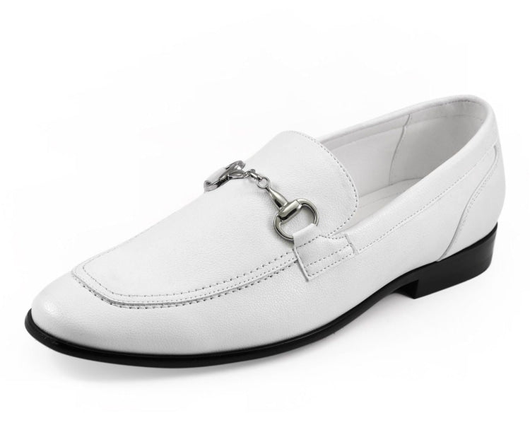 Amali Marco mens white loafers main