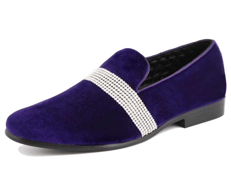 Amali Monarch purple smoking slippers main