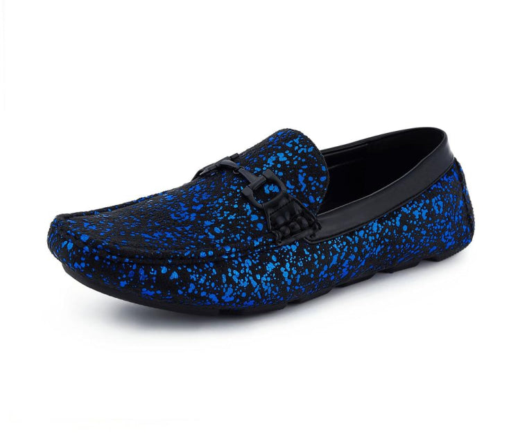 Amali Monty blue driving loafers main