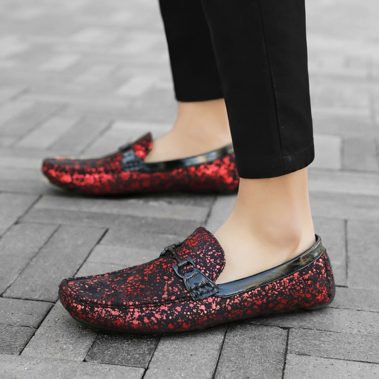 Amali Monty red driving loafers life