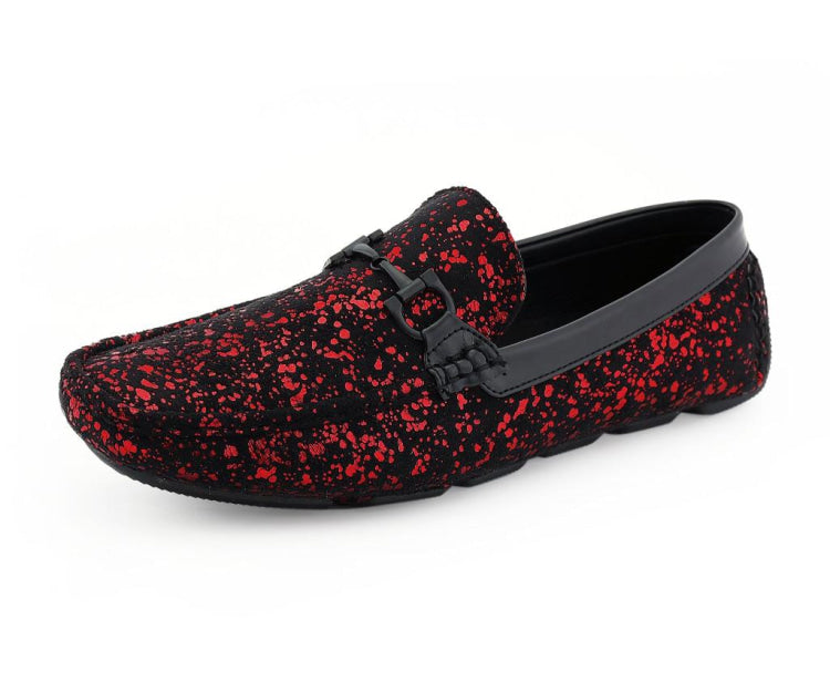 Amali Monty red driving loafers main