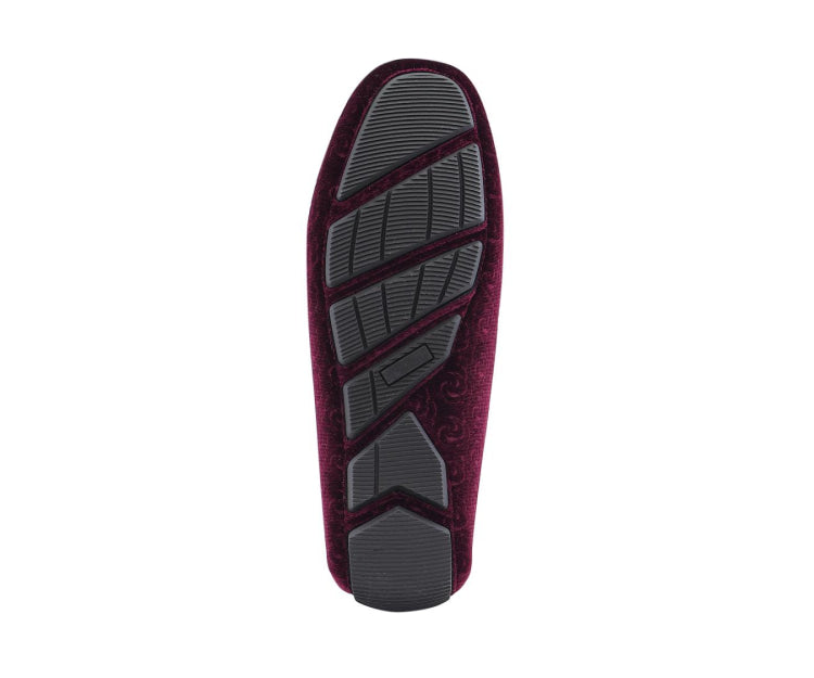 
                      
                        Amali Roberto burgundy velvet loafers sole
                      
                    