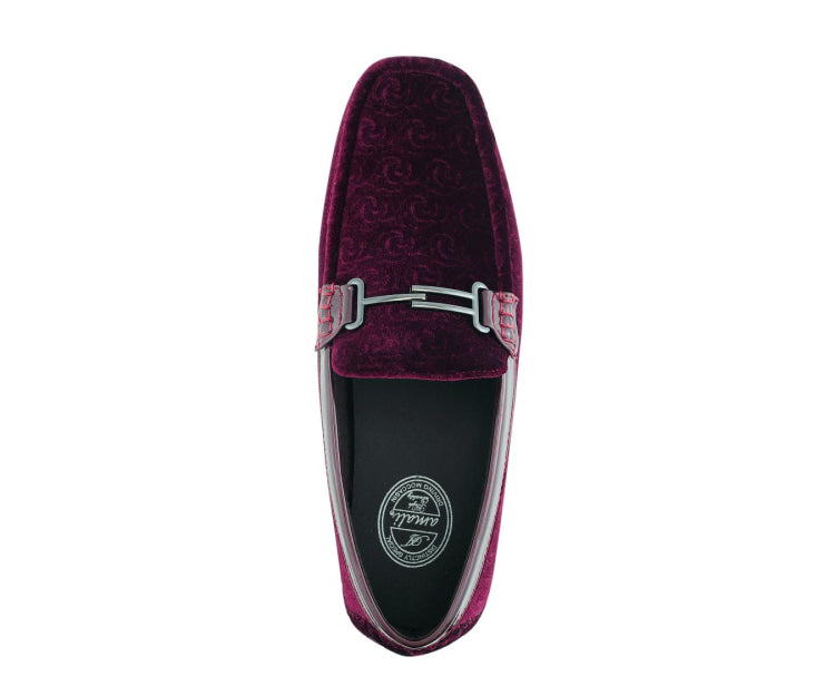 
                      
                        Amali Roberto burgundy velvet loafers top
                      
                    