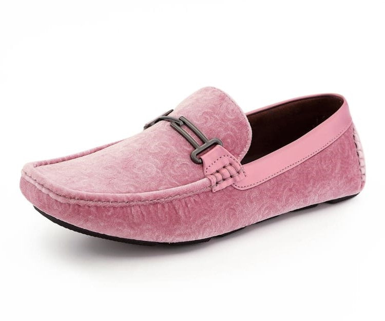 
                      
                        Amali Roberto pink velvet loafers main
                      
                    