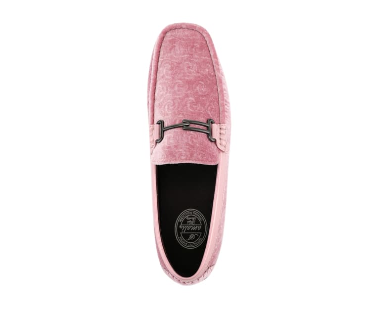 
                      
                        Amali Roberto pink velvet loafers top
                      
                    