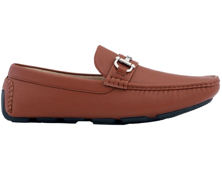 
                      
                        Amali Trentino cognac moccasins side
                      
                    