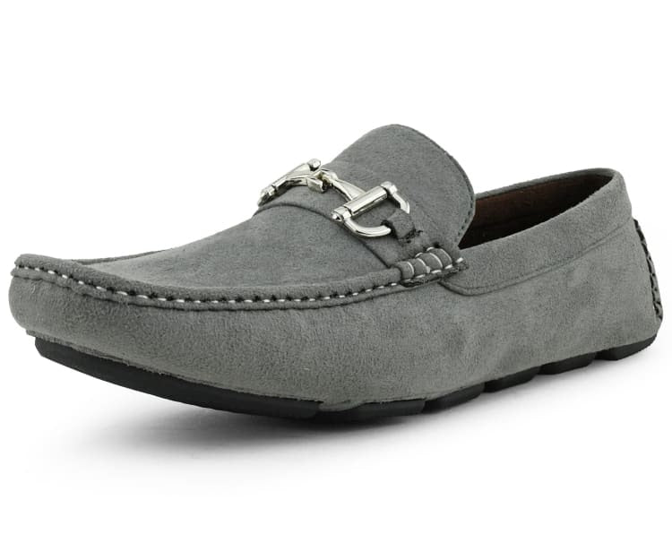 Amali Walken grey driving loafers main