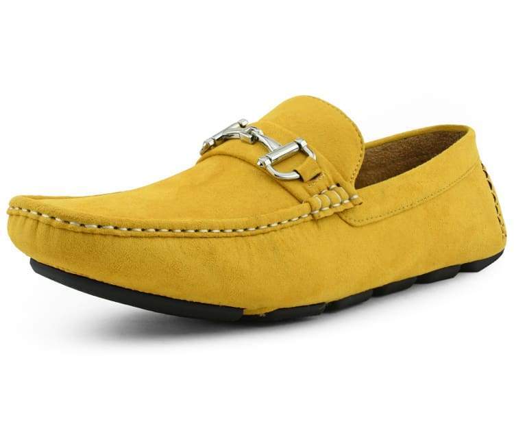 Amali Walken mustard loafers main