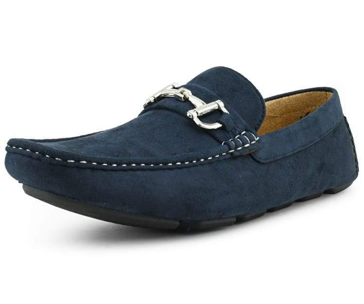 Amali Walken navy driving loafers main