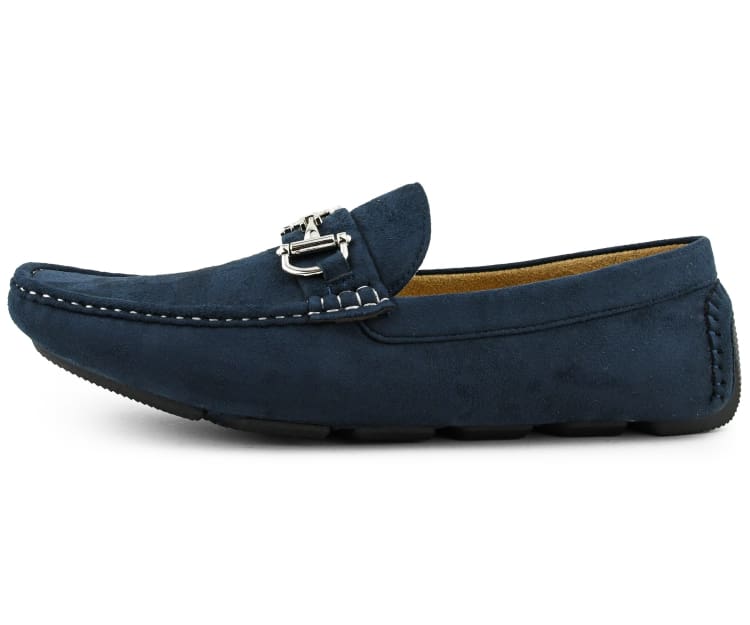 
                      
                        Amali Walken navy driving loafers side
                      
                    