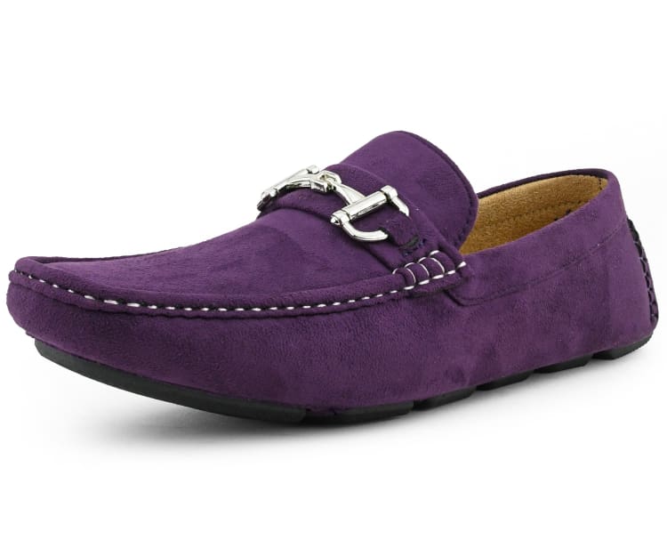 Amali Walken purple driving loafers main