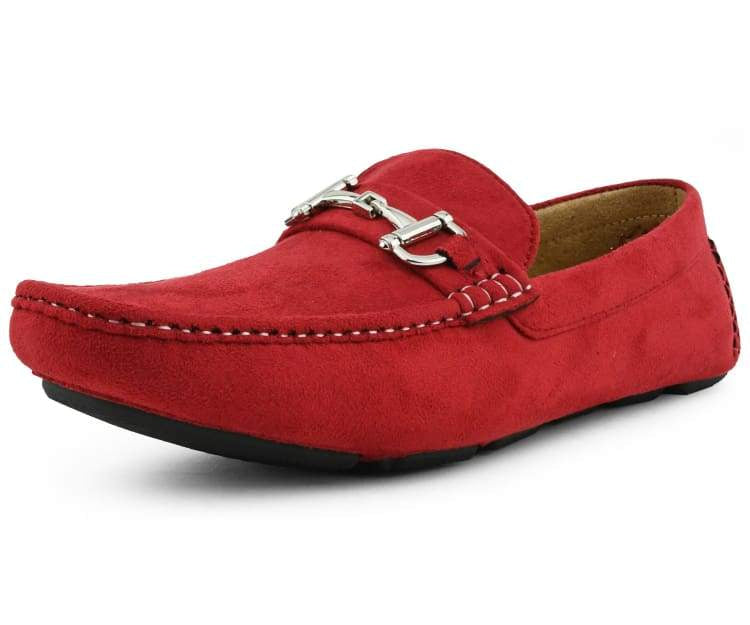 Amali Walken red driving loafers main