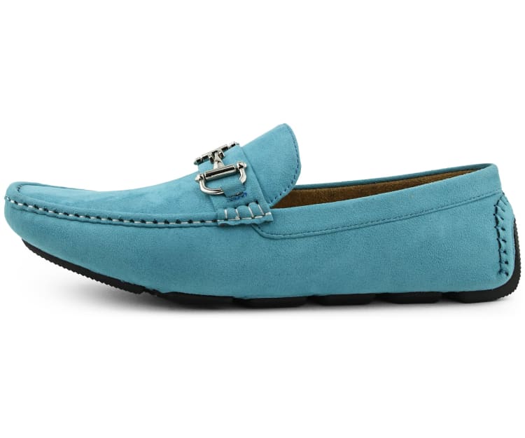 
                      
                        Amali Walken turquoise driving loafers side
                      
                    