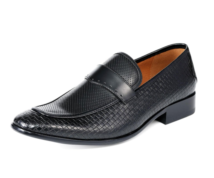 Amali Wren black woven loafers main