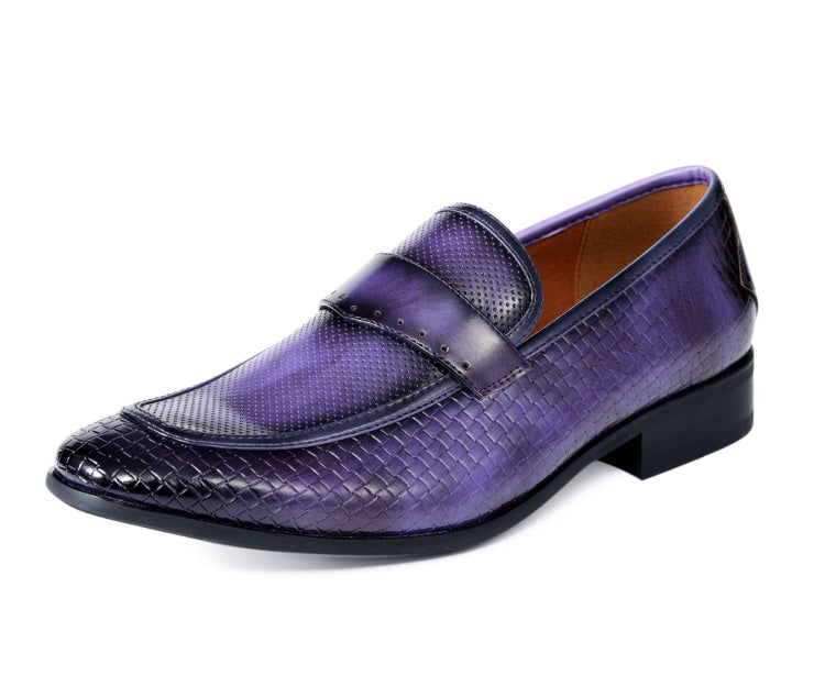 Amali Wren dark purple loafers main