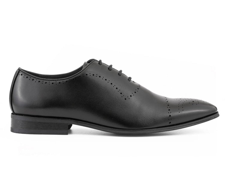 Amali Wyatt black cap toe oxfords side