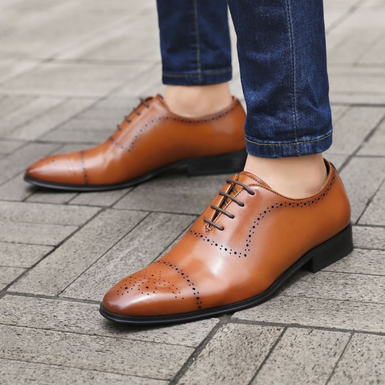 Amali Wyatt cognac cap toe oxfords life