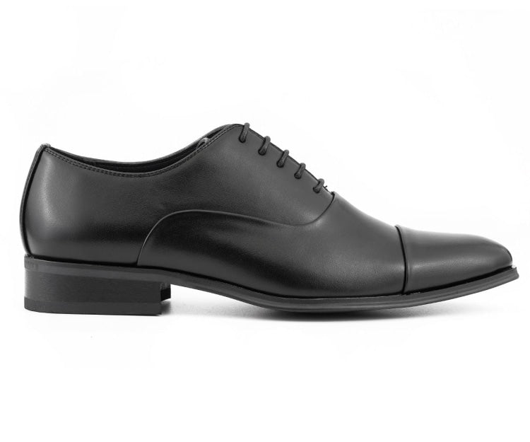 Amali Zyon black cap toe oxford side