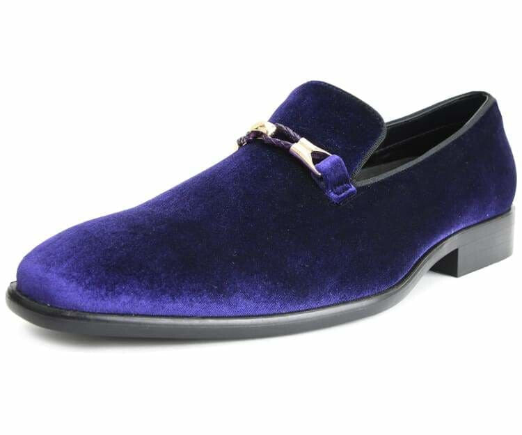 Aller Purple Velvet Loafers