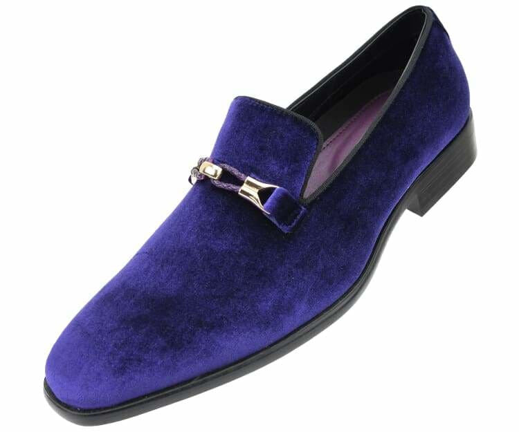 Aller Purple Velvet Loafers