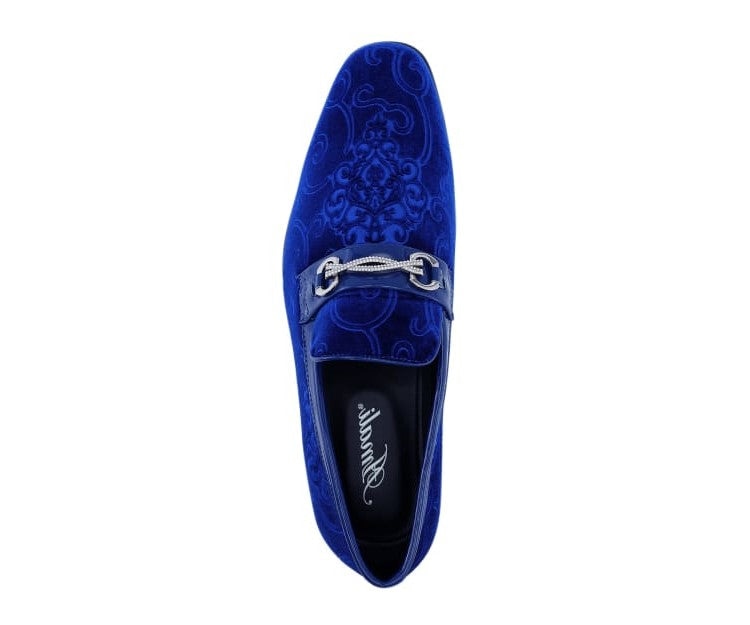 
                      
                        Throne Royal Blue Paisley Loafers
                      
                    