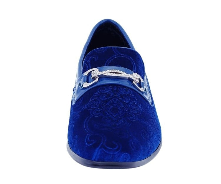 
                      
                        Throne Royal Blue Paisley Loafers
                      
                    